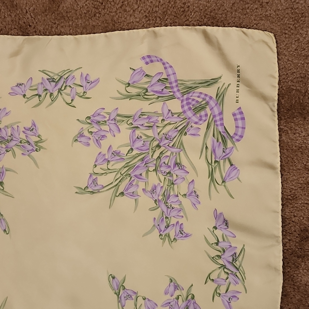 Burberry Silk Floral Square Scarf - Picture 2 of 13